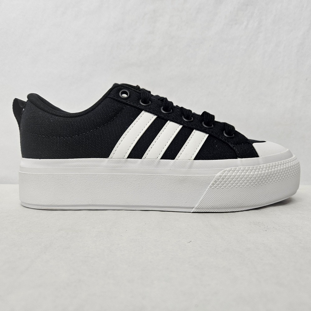 Adidas Bravada 2.0 Platform Skateboarding Shoe IE2310 Black White Women Size 9.5 - Picture 10 of 10